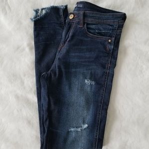 Zara | Skinny Jeans with Frayed Hem